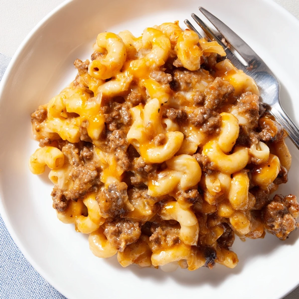 Savory barbecue beef pasta with tender macaroni and smoky flavor bursts.