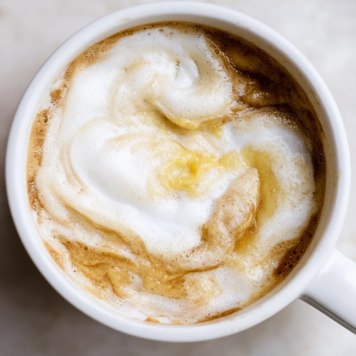 Unique onion latte featuring caramelized sweetness, frothy milk, and bold espresso flavors.