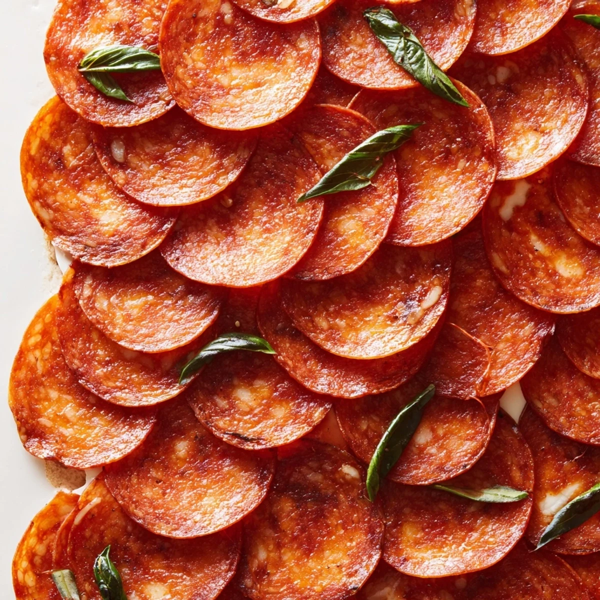 The Dragon Scale appetizer, a visually striking arrangement of pepperoni and melting cheese.