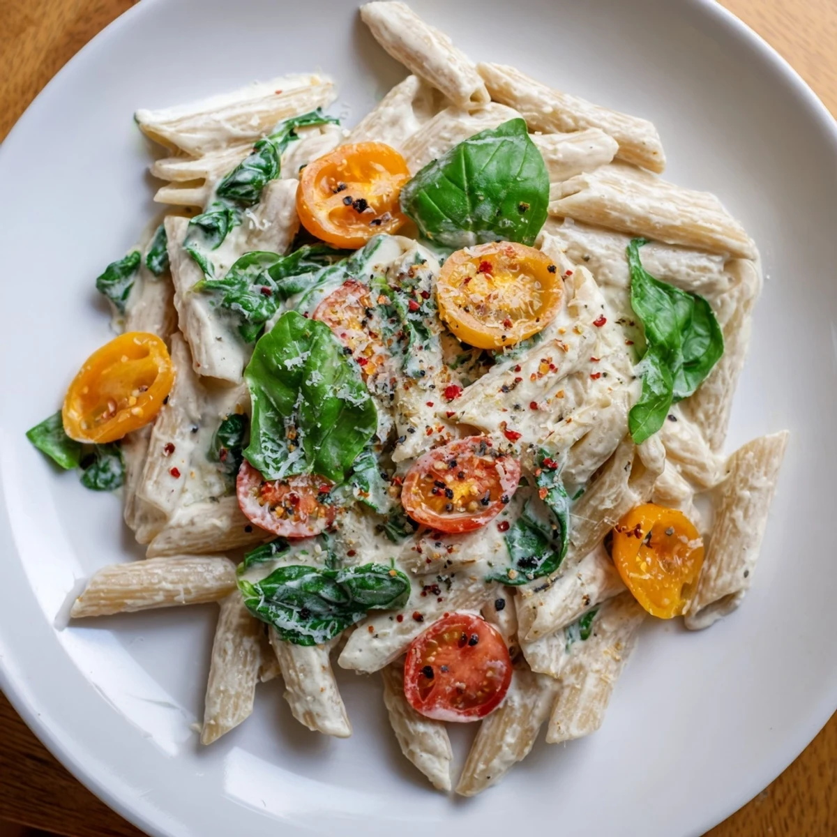 Cottage Cheese Creamy Pasta