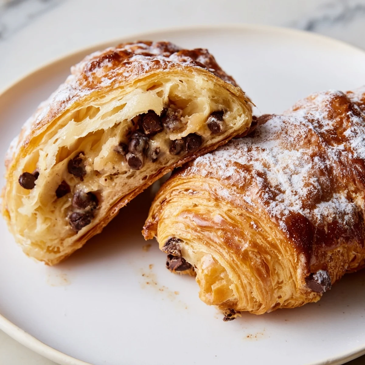 Warm, buttery Cookie Croissant: imagine a pastry filled with gooey chocolate chip cookie goodness.