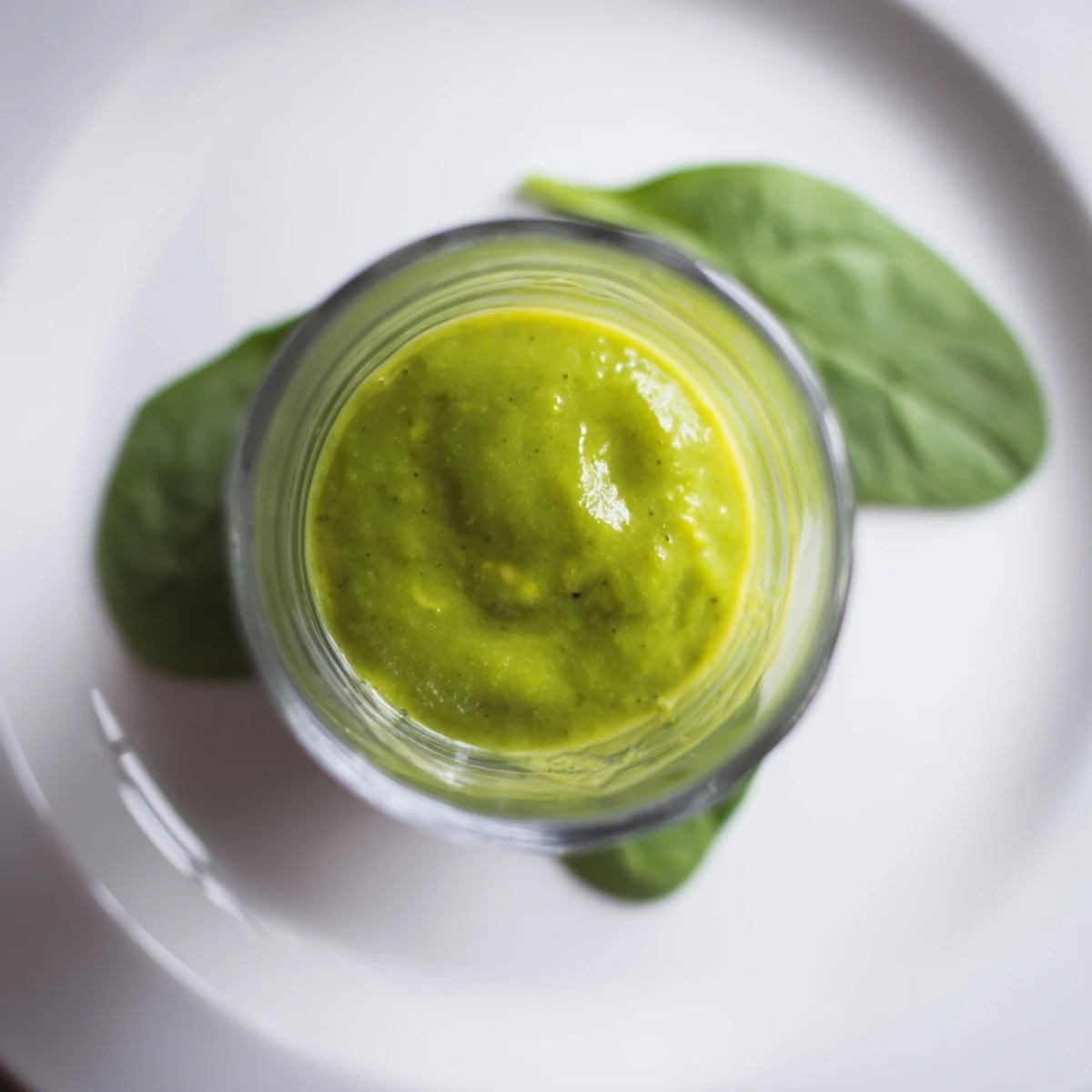 Fresh Spinach Hidden Smoothie, a creamy, green blend, ready to nourish your morning.