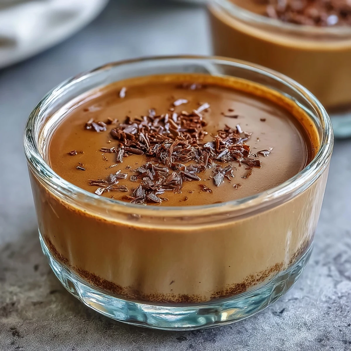 Creamy Hojicha Pudding topped with whipped cream in a glass ramekin, showcasing a silky roasted tea dessert.