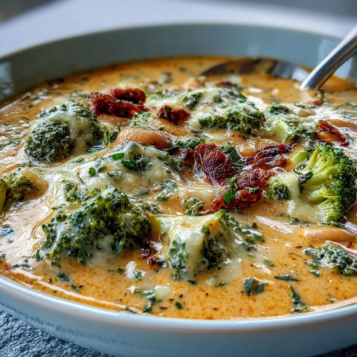 Creamy Broccoli Cheddar Bean