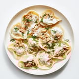 Savory, homemade Russian Pelmeni, with a tender dough and flavorful meat filling, beautifully presented.