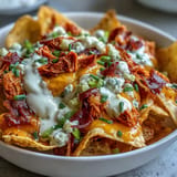 Close-up of Buffalo Ranch Snack Bag Bowls, a vibrant and crunchy appetizer.