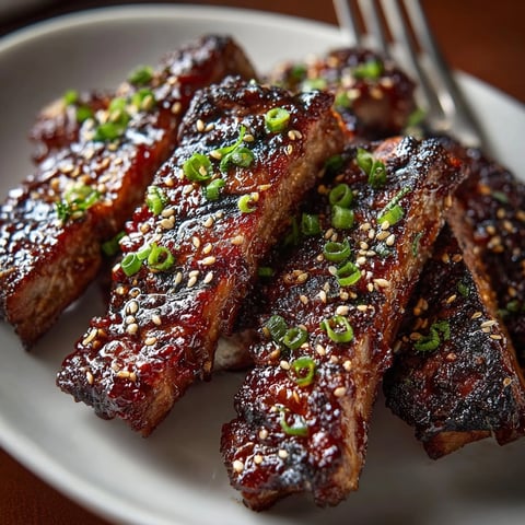 Grilled Korean bulgogi short ribs with glistening glaze, ready to enjoy with rice.
