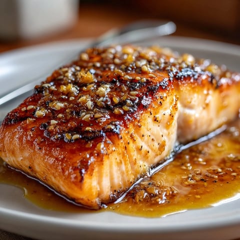 Grilled salmon drizzled with glistening Maple Miso Sauce, the perfect blend of sweet and savory.