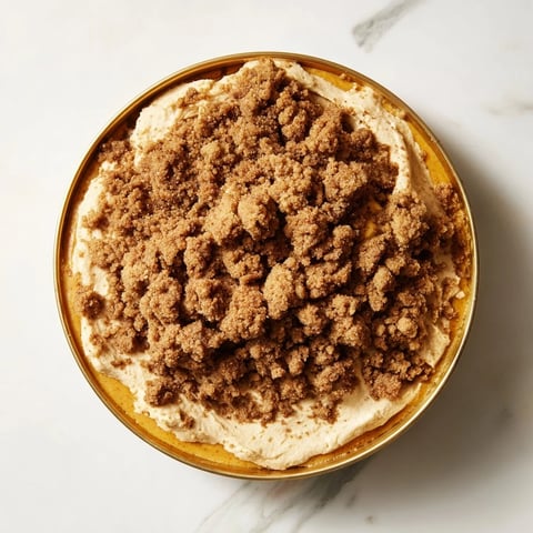 Warm pumpkin crisp, a bubbling golden dessert, perfect with a scoop of vanilla ice cream.
