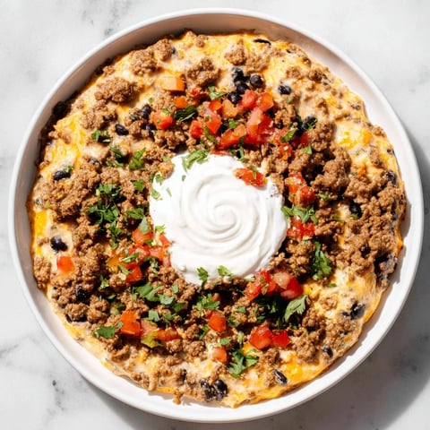 Slow Cooker Cream Cheese Taco Dip: A bubbling, cheesy dip with visible beans, beef, and perfect for chip scooping.