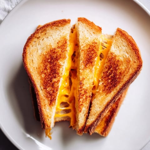 Golden, bubbly Air Fryer Grilled Cheese, cheese melted until it's perfectly gooey and irresistible.