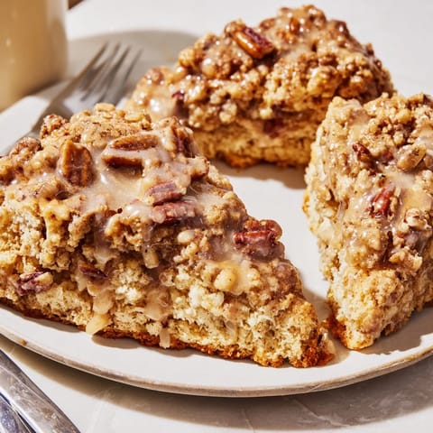 Maple Pecan Coffee Cake Scones