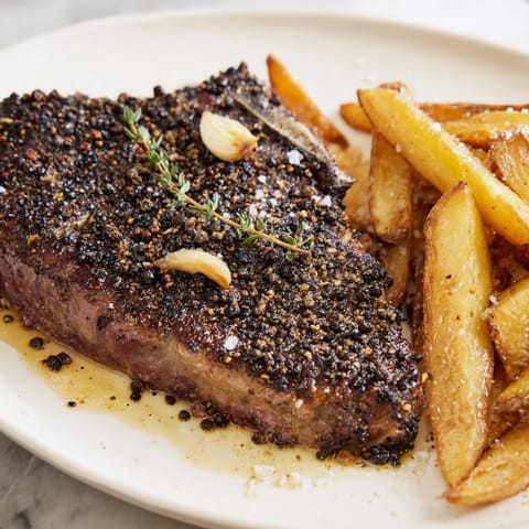 Classic Peppercorn Ribeye Steak