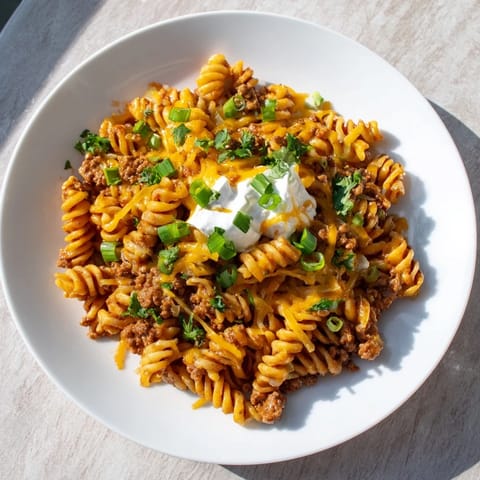 Cheesy Taco Pasta Skillet