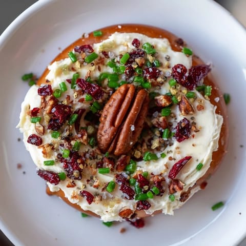 These sweet and spicy Rocket Fuel New Year's Eve Treats are topped with jalapeño and cranberries for a festive bite.