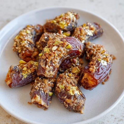 Festive Lunar and Star Date Platter, filled with nuts and citrus and arranged on a serving plate.