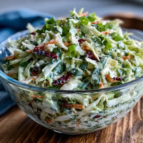 Crisp, refreshing Best Cabbage Coleslaw piled high with creamy tangy dressing.