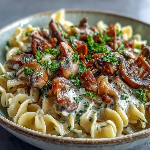 Creamy Mushroom Stroganoff #494