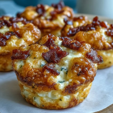 Savory Ranch & Cheddar Egg Muffin Cups are plated beside fresh green onions for a colorful breakfast.