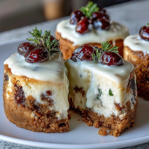 1. Adorable mini cheesecakes with buttery graham cracker crusts, topped with fresh berries for a delightful bite-sized treat.  