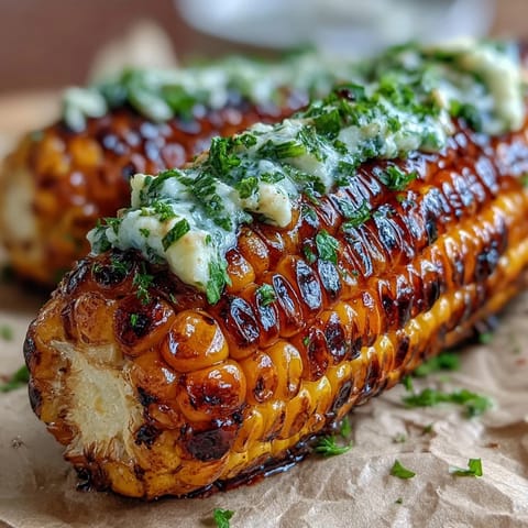 BBQ Corn Foil Herb Butter