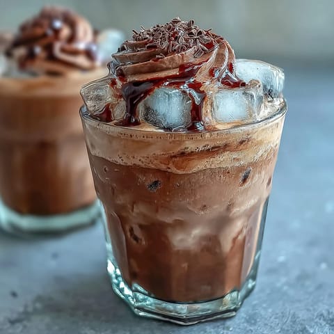 Chocolate Cream Cold Brew: Rich, velvety coffee topped with chocolate cream and a drizzle of syrup for a decadent, chilled treat.