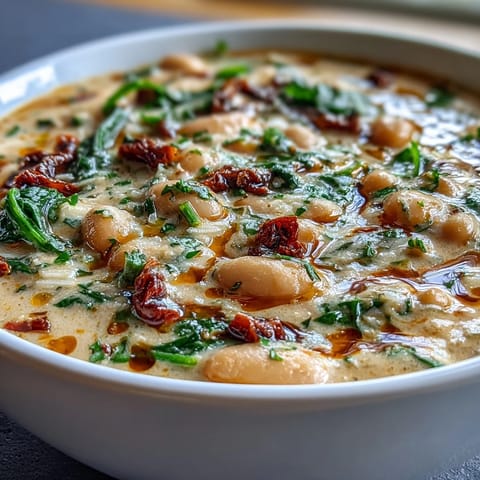 Creamy Tuscan White Bean Soup