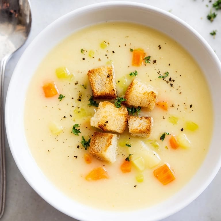 Easy French Garlic Soup: velvety smooth texture with a rich, roasted garlic aroma.