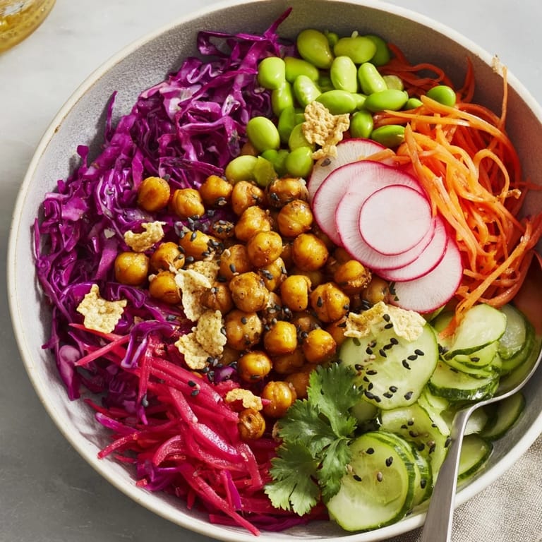 Freshly prepared ASMR Crunch Snack Bowls bursting with flavor and delightful textures.  