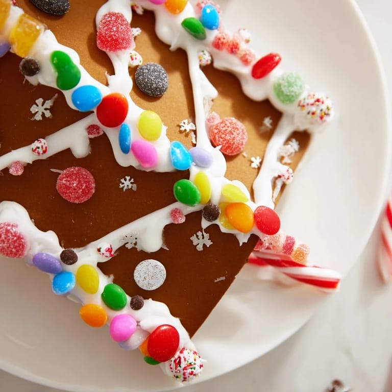 Decorating the gingerbread house kits with royal icing and a delightful variety of candies.