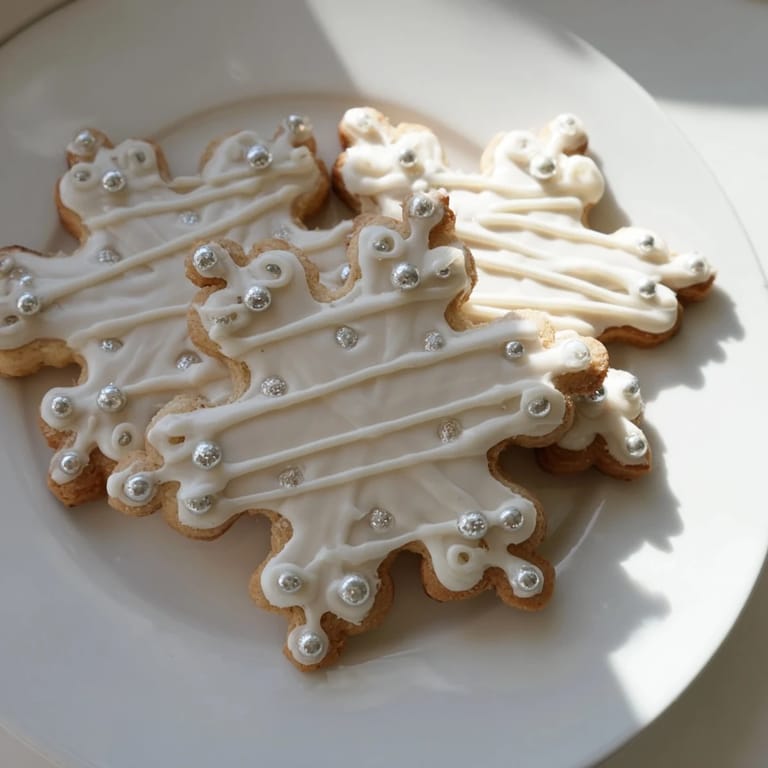 Enjoy the festive Winter Snowflake Platter, a beautiful arrangement of homemade cookies perfect for holiday parties.
