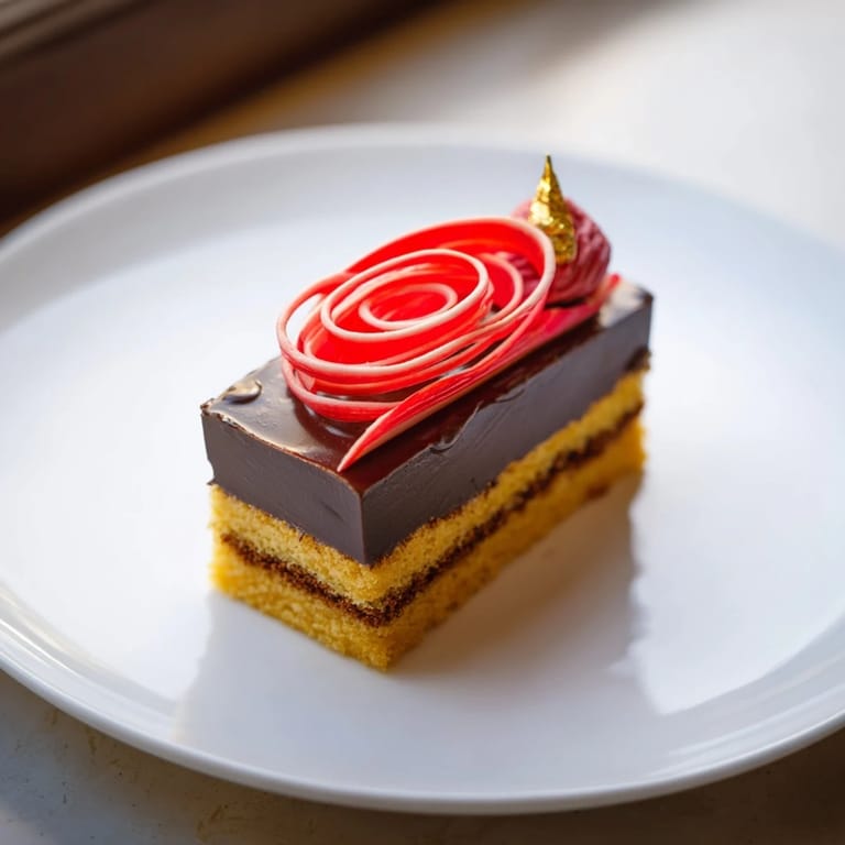 Delectable Golden Ratio Shell: a modern European dessert featuring a beautiful fruit jelly spiral and elegant layers.