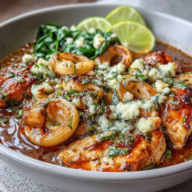 Bright, comforting one-pot lemon orzo dish with tender chicken, fresh spinach, and a burst of citrus aroma.  