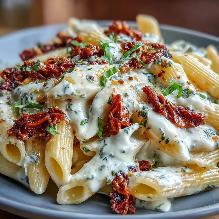 Hearty Marry Me Pasta, featuring rich sun-dried tomato cream sauce, perfect for dinner.