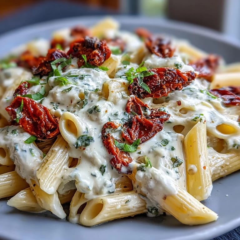 Velvety Marry Me Pasta dish, topped with parmesan and vibrant red pepper flakes.
