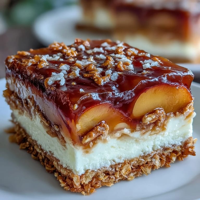 Vibrant Pretzel Peach Jello Salad featuring juicy fruit and crunchy crust.