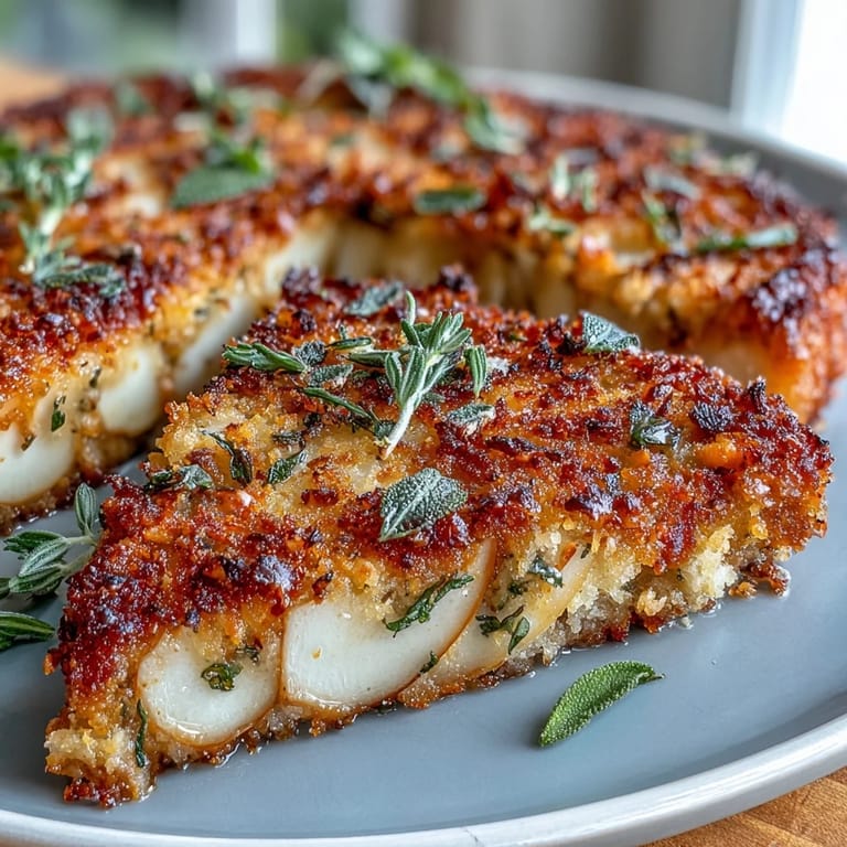 Savory pan-fried pork chops topped with sweet caramelized apples and sage.