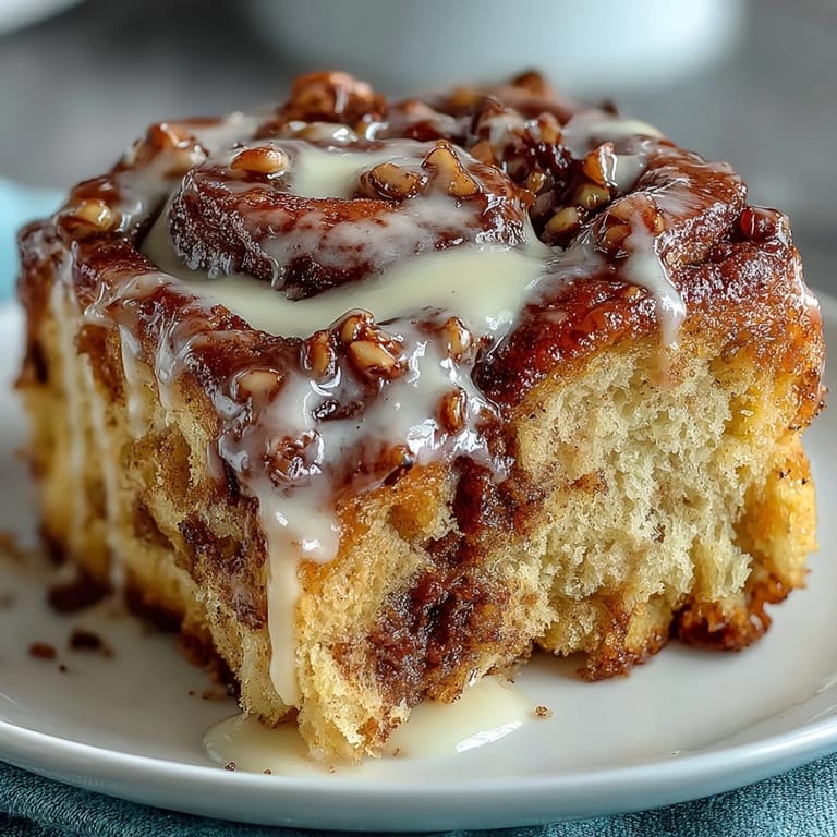 Gooey cinnamon swirls adorn this tender sweet potato cinnamon roll cake, perfect for sharing.