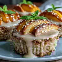 Sweet Mango Sticky Rice Cups, a Thai dessert with creamy rice and juicy mango.
